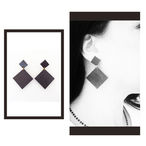 Ξύλινα σκουλαρίκια !!! - statement, ξύλο, μοντέρνο, γυναικεία, δώρο, γεωμετρικά σχέδια, must αξεσουάρ, κρεμαστά - 4