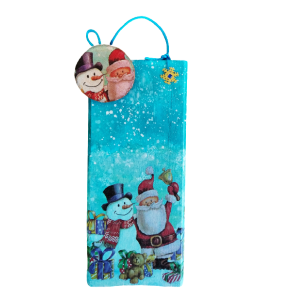 Χριστουγεννιάτικο ξύλινο κάδρο & στολίδι (25*10cm) - ξύλο, διακοσμητικά, χριστουγεννιάτικα δώρα, στολίδι δέντρου, ξύλινα διακοσμητικά