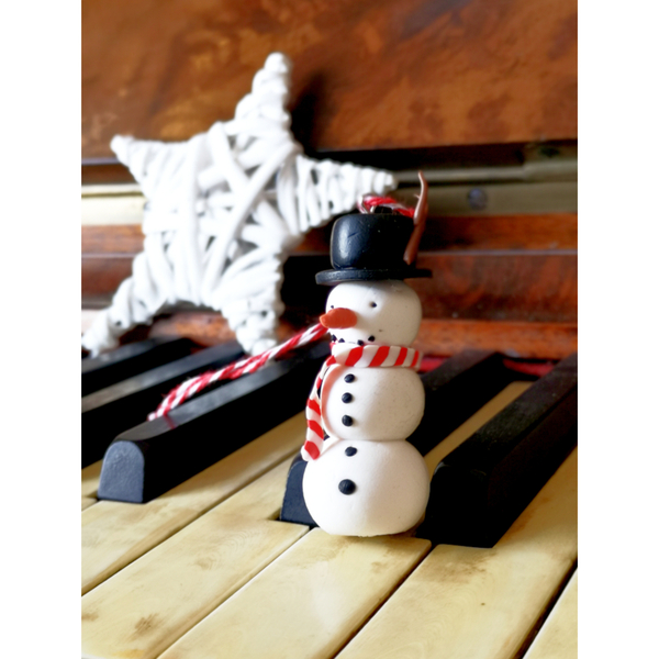 Στολίδι χιονάνθρωπος - δώρο, χιονάνθρωπος, χριστουγεννιάτικα δώρα, στολίδι δέντρου, στολίδια - 2