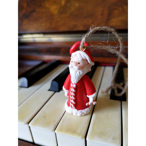 Στολίδι Άγιος Βασίλης - δώρο, χριστουγεννιάτικο, άγιος βασίλης, στολίδι δέντρου, στολίδια - 4