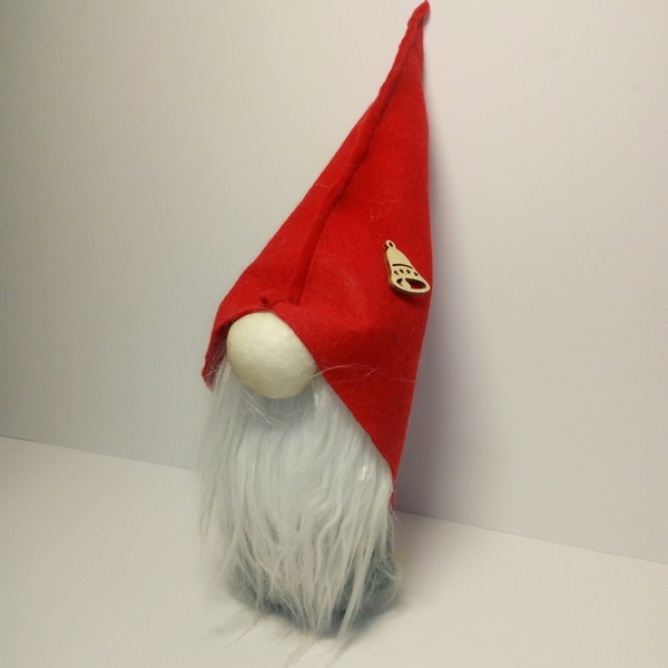 Ξωτικό νάνος με ίσιο καπέλο 33 cm - διακοσμητικά, χριστουγεννιάτικα δώρα - 4