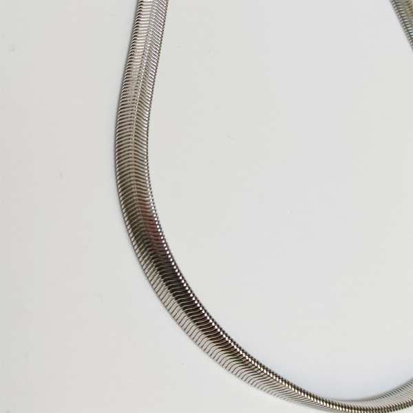 Αλυσίδα λαιμού Φίδι ασημί από ανοξείδωτο ατσάλι - αλυσίδες, κοντά, ατσάλι - 2
