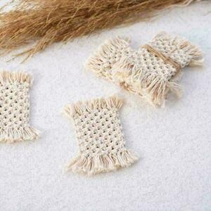 handmade macrame coasters - 4