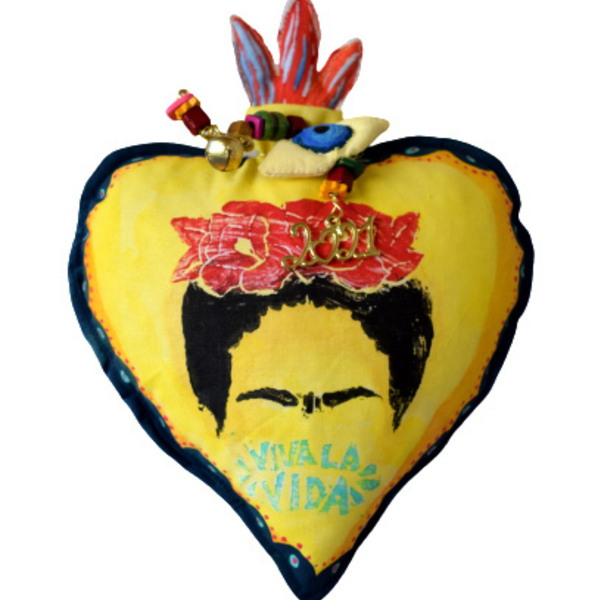 ❤Γούρι Φρίντα Κάλο❤ - καρδιά, δώρο, frida kahlo, γούρια