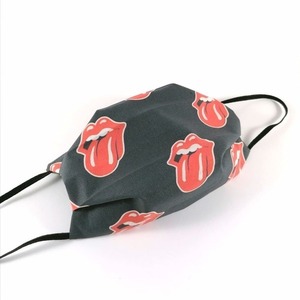 Μάσκα Προσώπου Βαμβακερή "Rolling Stones" - βαμβάκι, πλενόμενο, μάσκες προσώπου, με φίλτρο - 4