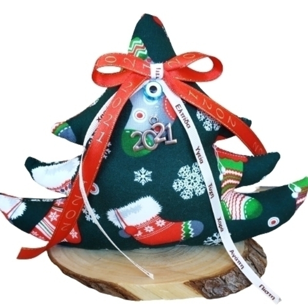 Τυχερό Δεντράκι Γούρι 2021 ΜΠΟΤΕΣ - γούρι, διακοσμητικά, χριστουγεννιάτικα δώρα, δέντρο - 2
