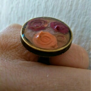 ρομαντικό χειροποίητο κόσμημα δαχτυλίδι accesories - abstract jewelry - πηλός, αυξομειούμενα, φθηνά - 2