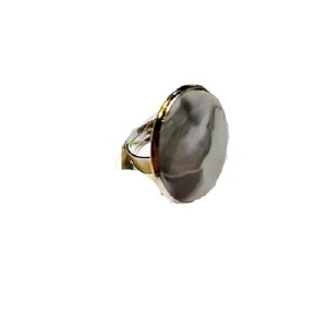 χειροποίητο κόσμημα δαχτυλίδι accesories gray - abstract jewelry - αυξομειούμενα, πηλός, φθηνά