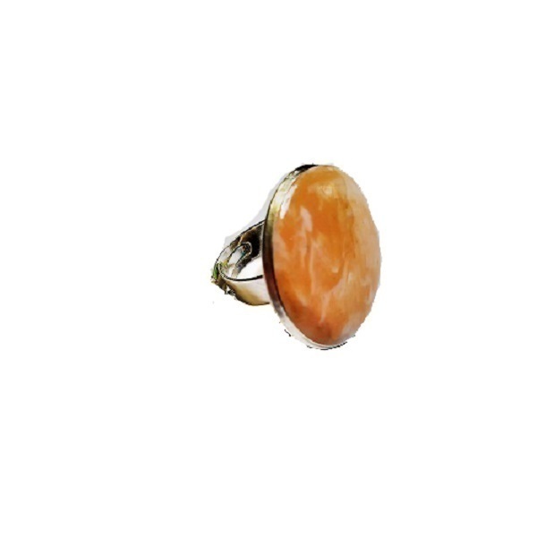 χειροποίητο κόσμημα δαχτυλίδι accesories orange - abstract jewelry - πηλός, αυξομειούμενα, φθηνά