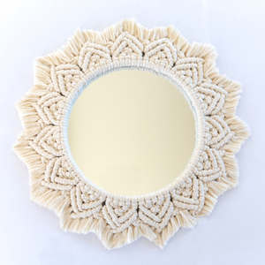 APHRODITE macrame mirror - μακραμέ, boho