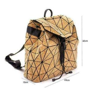 Geometric Backpack - πλάτης, μεγάλες, οικολογικό, φελλός - 2