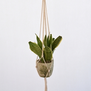 ERICA macrame plant hanging - μακραμέ, boho, κρεμάστρες