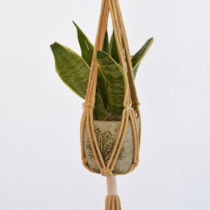 ZEA macrame plant hanging - μακραμέ, boho, κρεμάστρες