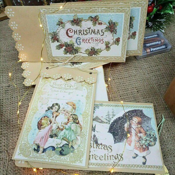 Χριστουγεννιάτικη κάρτα | Κάρτα ευχών | Άγιος Βασίλης - κάρτα ευχών, χριστουγεννιάτικα δώρα, άγιος βασίλης, δώρο οικονομικό, ευχετήριες κάρτες - 4