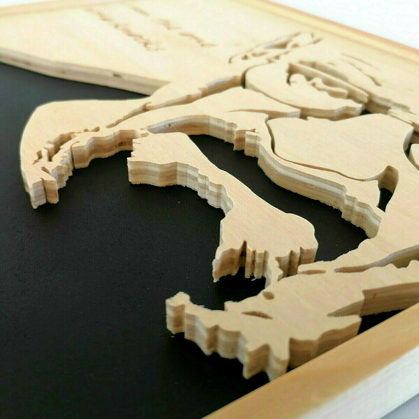 Walter White "Heisenberg" 3D wood art - Breaking Bad - πίνακες & κάδρα - 3