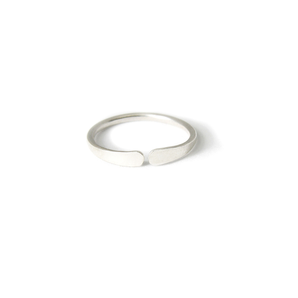 Ανοικτό δακτυλίδι βεράκι ασημένιο - ασήμι 925, βεράκια, αυξομειούμενα