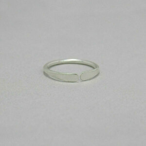 Ανοικτό δακτυλίδι βεράκι ασημένιο - ασήμι 925, βεράκια, αυξομειούμενα - 2