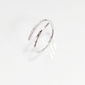 Δαχτυλίδι ασημένιο με ζιργκόν - ασήμι, minimal, βεράκια, ζιργκόν, αυξομειούμενα - 5