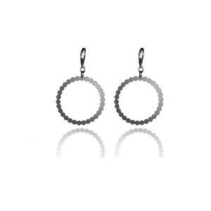 earrings.plexiglass,SILVER,steel,Geometric,(code 1sl) - κρίκοι, plexi glass, ατσάλι, μεγάλα