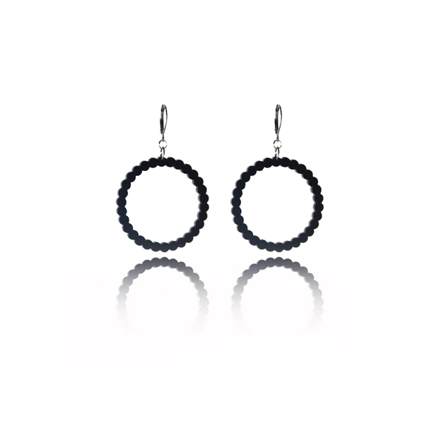 earrings.plexiglass,BLACK,steel,Geometric,(code 1bl) - plexi glass, ατσάλι, κρεμαστά, μεγάλα