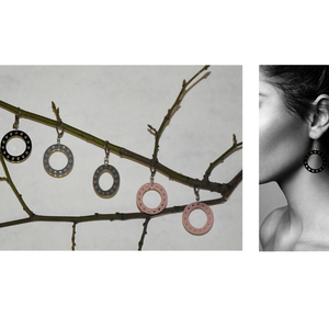 earrings.plexiglass,SILVER,steel,Geometric,(code 2sl) - καρδιά, plexi glass, ατσάλι, κρεμαστά, με κλιπ - 2
