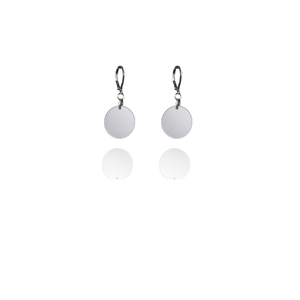 earrings.plexiglass,SILVER,steel,Geometric,(code 3sl) - plexi glass, ατσάλι, κρίκοι, μικρά
