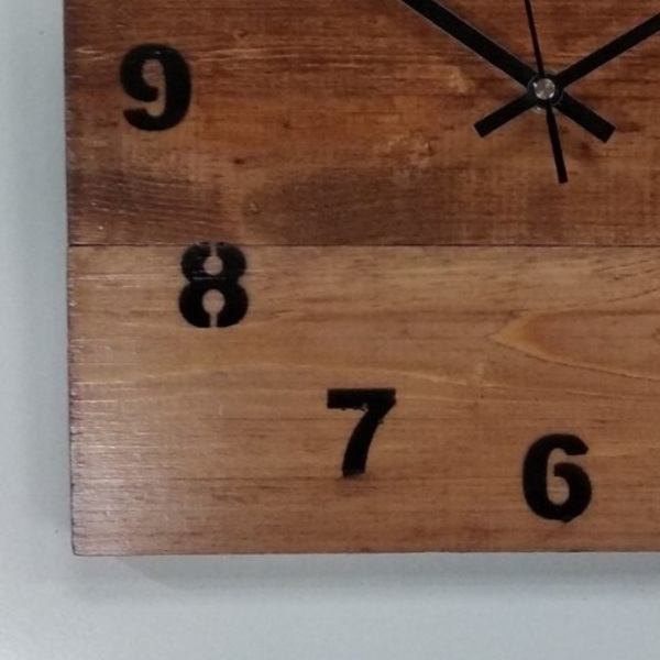 Ξύλινο Ρολόι τοίχου ¨Choice no 6"-διαστασεις 29χ29χ2 εκ. - ξύλο, ρολόι, διακόσμηση, τοίχου, πρωτότυπα δώρα - 2