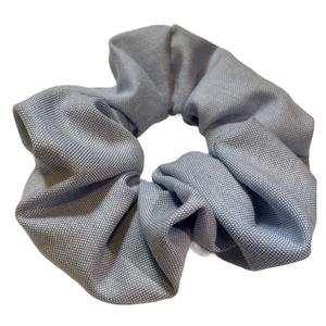 Handmade Scrunchie Light Blue Jeans - λαστιχάκια μαλλιών