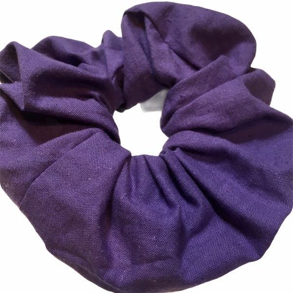 Handmade Scrunchie Purple - λαστιχάκια μαλλιών - 2