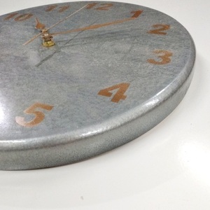 Ξύλινο Ρολόι τοίχου με σφυρήλατο χρώμα-διαστασεις 29χ29χ2 εκ. - ξύλο, ρολόι, διακόσμηση, τοίχου, πρωτότυπα δώρα - 2
