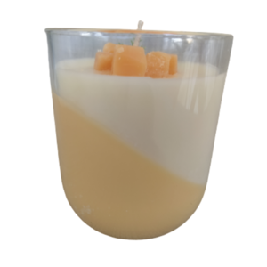 Κερί πορτοκάλι σε ποτηρι - αρωματικά κεριά - 2