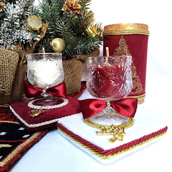 Γούρι 2022 αρωματικό κερί σε λευκή βάση 9×9×9cm - αρωματικό, χριστουγεννιάτικα δώρα, κεριά & κηροπήγια - 3