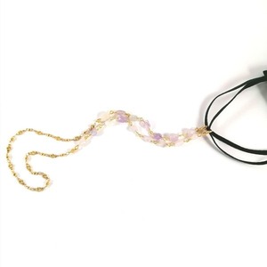 Ροζάριο Αλυσίδα για Μάσκα - Γυαλιά "Αμέθυστος" - ημιπολύτιμες πέτρες, αμέθυστος, ροζάριο, αλυσίδα γυαλιών - 4