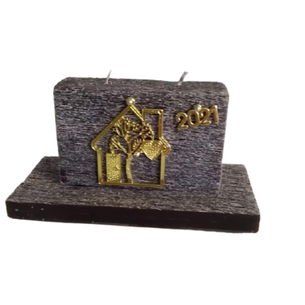 Γούρι κερί επιτραπέζιο Χριστουγεννιάτικο ξυστό αρωματικό καφέ με σχέδιο σπιτάκι χρυσό 2021. - σπίτι, χριστουγεννιάτικα δώρα, κεριά & κηροπήγια