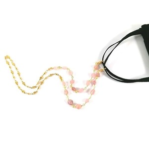 Ροζάριο Αλυσίδα για Μάσκα - Γυαλιά "Χαλαζίας" - ημιπολύτιμες πέτρες, αλυσίδα γυαλιών - 3