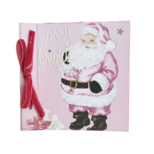 Ρoζ Χριστουγεννιάτικο άλμπουμ Merry & bright - χειροποίητα, άλμπουμ, χριστουγεννιάτικα δώρα, άγιος βασίλης