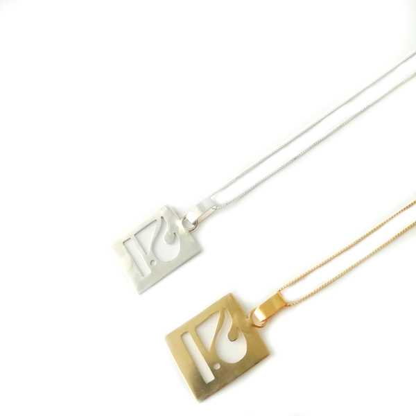 Κολιέ 21 ασημένιο 925⁰ - charms, κοντά, ασήμι, ασήμι 925, γούρια - 4