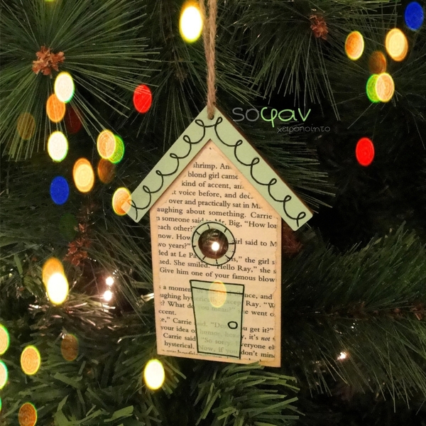 "Κρυφοκοίταγμα!" – Κρεμαστό στολίδι δέντρου - σπίτι, χριστουγεννιάτικα δώρα, πρωτότυπα δώρα, στολίδι δέντρου, στολίδια - 3