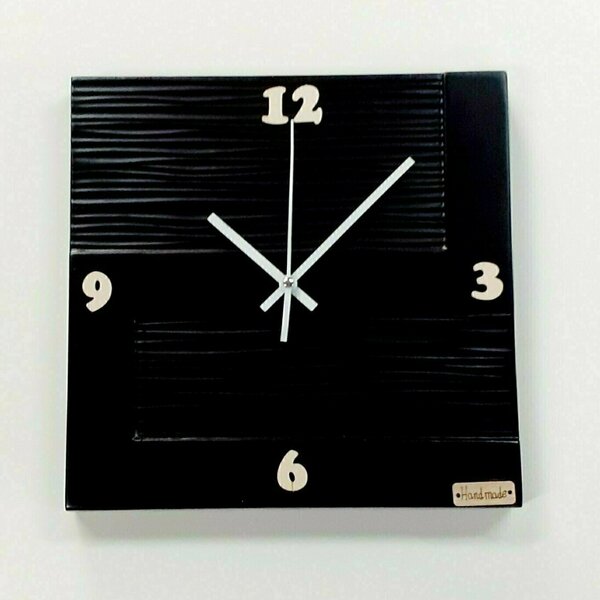 Ξύλινο ρολόι τοίχου-διαστασεις 29χ29χ2 εκ. - ξύλο, ρολόι, διακόσμηση, τοίχου, πρωτότυπα δώρα