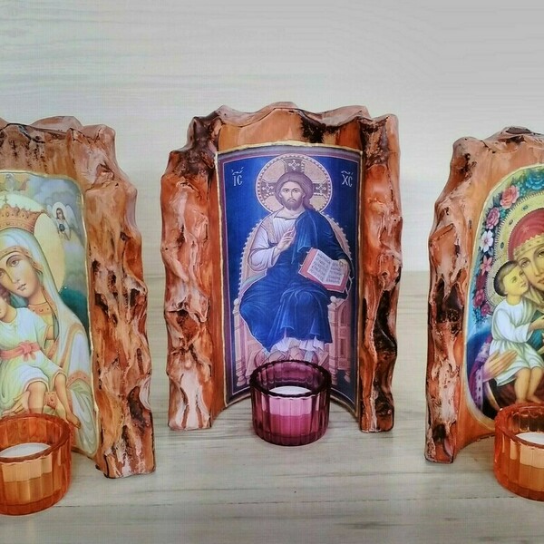 Εικόνα σε αρωματισμένο κερί 22x15 εκ. - ρεσώ & κηροπήγια, κεριά, κεριά & κηροπήγια
