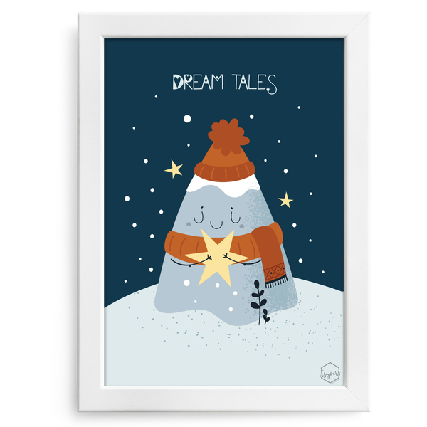 Ξύλινο Καδράκι "Ονειρικά παραμύθια" 21x30εκ.|Χριστουγεννιάτικη Διακόσμηση - ξύλο, πίνακες & κάδρα, διακοσμητικά, χιονονιφάδα