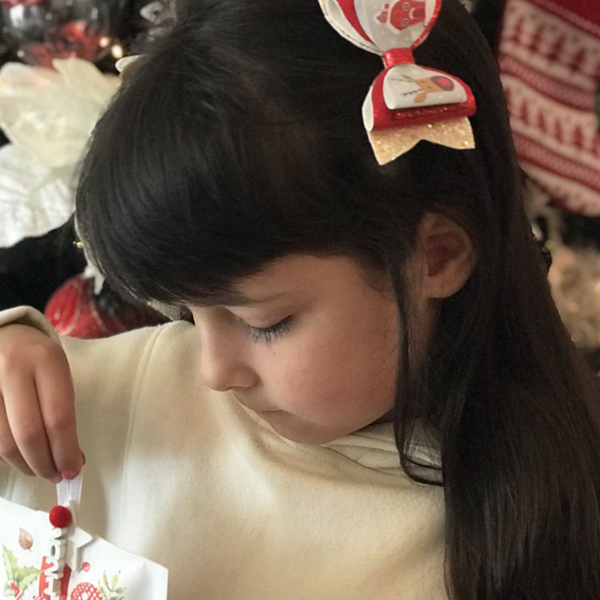 Σετ κοκαλάκια μαλλιών για κορίτσια "Xριστούγεννα" - δώρο, χριστουγεννιάτικα δώρα, αξεσουάρ μαλλιών, τσιμπιδάκια μαλλιών - 2