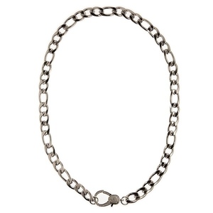 Chunky Silver Chain Necklace - αλυσίδες, γυναικεία, κοντά, ατσάλι
