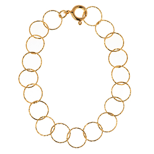 Spherical Chain Bracelet - αλυσίδες, επιχρυσωμένα, στρογγυλό, ασήμι 925, χεριού