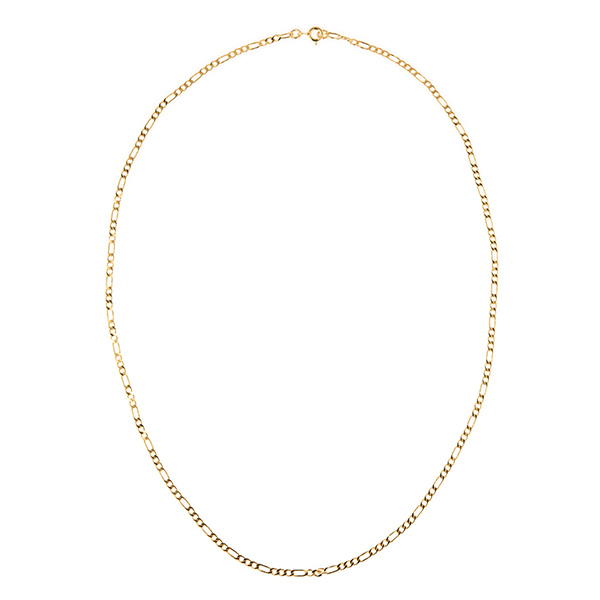 Figaro Gold Chain Necklace - αλυσίδες, γυναικεία, επιχρυσωμένα, ασήμι 925 - 2