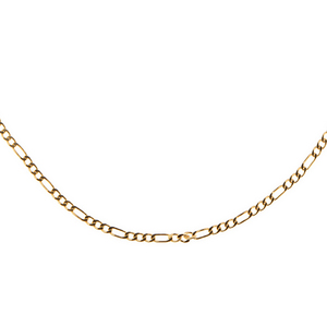 Figaro Gold Chain Necklace - αλυσίδες, γυναικεία, επιχρυσωμένα, ασήμι 925