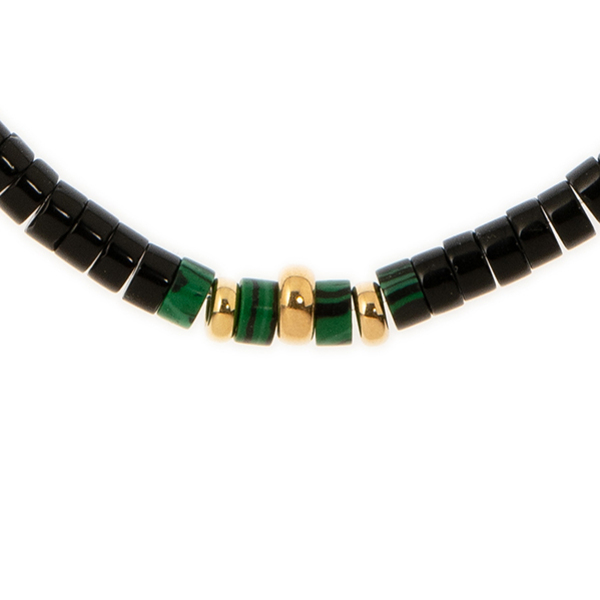 High Energy Beaded Necklace - ημιπολύτιμες πέτρες, γυναικεία, ασήμι 925, όνυχας - 2