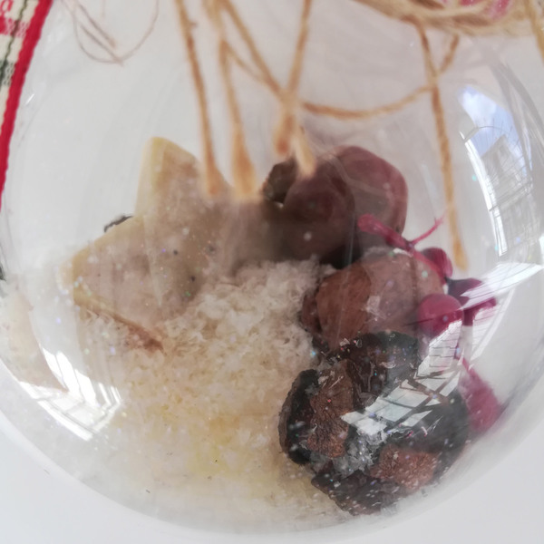 Μόμπιλε διάφανη μπάλα με σαπούνι - αστέρι - χριστουγεννιάτικα δώρα, στολίδια - 3