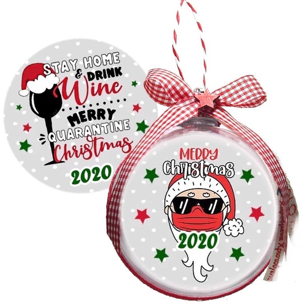 ΜΠΑΛΑ "MERRY CHRISTMAS 2020" - χριστουγεννιάτικα δώρα, άγιος βασίλης, στολίδια