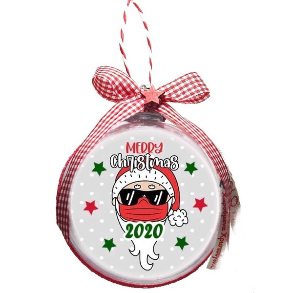ΜΠΑΛΑ "MERRY CHRISTMAS 2020" - χριστουγεννιάτικα δώρα, άγιος βασίλης, στολίδια - 2